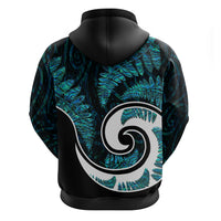 New Zealand Hoodie Maori With Silver Fern Papua Shell Green Ver.2 LT6 - Wonder Print Shop