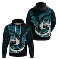 New Zealand Hoodie Maori With Silver Fern Papua Shell Green Ver.2 LT6 - Wonder Print Shop
