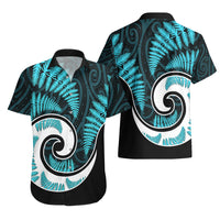 New Zealand Hawaiian Shirt Maori With Silver Fern Light Blue LT6 - Wonder Print Shop