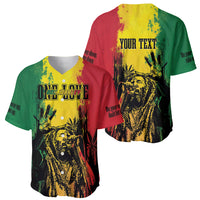 Legend Bob Personalized Baseball Jersey Reggae Grunge LT7 - Wonder Print Shop