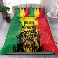 Legend Bob Personalized Bedding Set Reggae Grunge LT7 - Wonder Print Shop