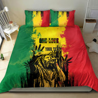 Legend Bob Personalized Bedding Set Reggae Grunge LT7 - Wonder Print Shop
