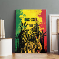 Legend Bob Personalized Canvas Wall Art Reggae Grunge LT7 - Wonder Print Shop