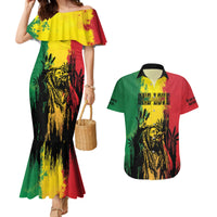 Legend Bob Personalized Couples Matching Mermaid Dress and Hawaiian Shirt Reggae Grunge LT7 - Wonder Print Shop