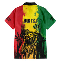 Legend Bob Personalized Family Matching Puletasi and Hawaiian Shirt Reggae Grunge - Wonder Print Shop