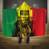 Bob Marley Personalized Hooded Blanket Reggae Grunge