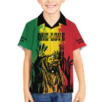 Legend Bob Personalized Kid Hawaiian Shirt Reggae Grunge - Wonder Print Shop