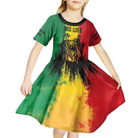 Legend Bob Personalized Kid Short Sleeve Dress Reggae Grunge - Wonder Print Shop