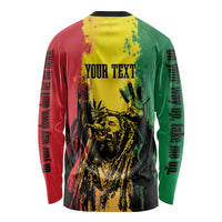 Legend Bob Personalized Long Sleeve Shirt Reggae Grunge - Wonder Print Shop