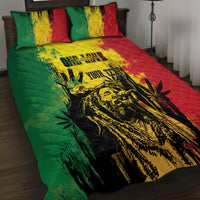 Legend Bob Personalized Quilt Bed Set Reggae Grunge - Wonder Print Shop