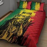 Legend Bob Personalized Quilt Bed Set Reggae Grunge - Wonder Print Shop