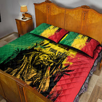 Legend Bob Personalized Quilt Bed Set Reggae Grunge - Wonder Print Shop
