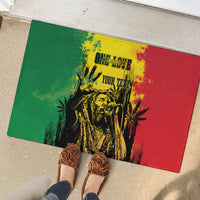 Legend Bob Personalized Rubber Doormat Reggae Grunge - Wonder Print Shop