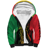 Legend Bob Personalized Sherpa Hoodie Reggae Grunge - Wonder Print Shop