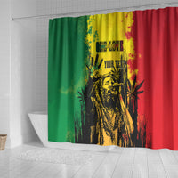 Bob Marley Personalized Shower Curtain Reggae Grunge