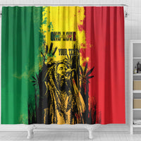 Bob Marley Personalized Shower Curtain Reggae Grunge