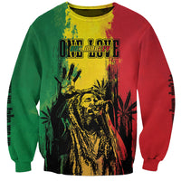Legend Bob Personalized Sweatshirt Reggae Grunge - Wonder Print Shop