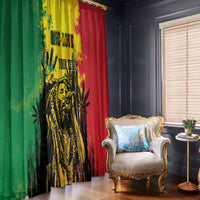 Legend Bob Personalized Window Curtain Reggae Grunge - Wonder Print Shop