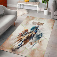 Personalised Kentucky Horse Racing Area Rug 151st Anniversary LT7