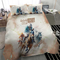 Personalised Kentucky Horse Racing Bedding Set 151st Anniversary LT7