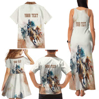 Personalised Kentucky Horse Racing Family Matching Tank Maxi Dress and Hawaiian Shirt 151st Anniversary LT7