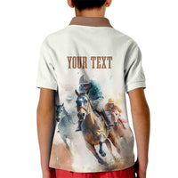 Personalised Kentucky Horse Racing Kid Polo Shirt 151st Anniversary LT7
