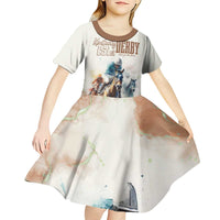 Personalised Kentucky Horse Racing Kid Short Sleeve Dress 151st Anniversary LT7