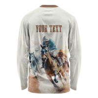 Personalised Kentucky Horse Racing Long Sleeve Shirt 151st Anniversary LT7