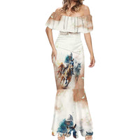 Personalised Kentucky Horse Racing Mermaid Dress 151st Anniversary LT7