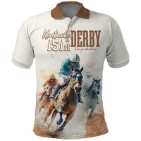 Personalised Kentucky Horse Racing Polo Shirt 151st Anniversary LT7