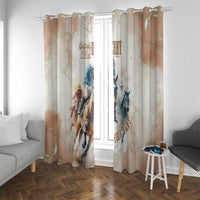 Personalised Kentucky Horse Racing Window Curtain 151st Anniversary LT7