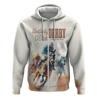 Personalised Kentucky Horse Racing Zip Hoodie 151st Anniversary LT7