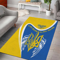 Ukraine Stylized Tryzub Area Rug Slava Ukraini