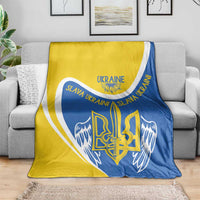 Ukraine Stylized Tryzub Blanket Slava Ukraini
