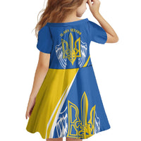 Ukraine Stylized Tryzub Family Matching Off Shoulder Maxi Dress and Hawaiian Shirt Slava Ukraini