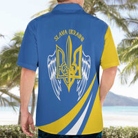 Ukraine Stylized Tryzub Hawaiian Shirt Slava Ukraini