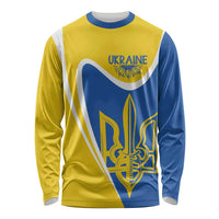 Ukraine Stylized Tryzub Long Sleeve Shirt Slava Ukraini
