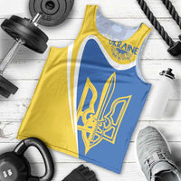Ukraine Stylized Tryzub Men Tank Top Slava Ukraini