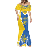 Ukraine Stylized Tryzub Mermaid Dress Slava Ukraini