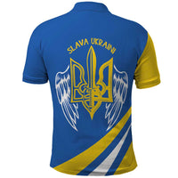 Ukraine Stylized Tryzub Polo Shirt Slava Ukraini