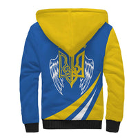 Ukraine Stylized Tryzub Sherpa Hoodie Slava Ukraini