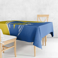 Ukraine Stylized Tryzub Tablecloth Slava Ukraini