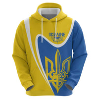 Ukraine Stylized Tryzub Zip Hoodie Slava Ukraini