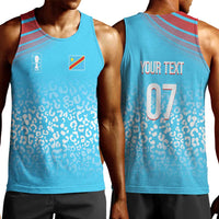 DR Congo WC2026 Custom Guernsey Leopard Inspired Men Tank Top