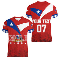Chile Rugby 2023 Women V Neck T Shirt Rising Star New History - Wonder Print Shop