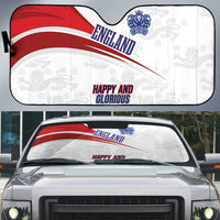 England Football WC2026 Auto Sun Shade Three Lions - Happy And Glorious
