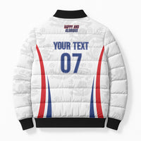 England Football WC2026 Custom Bomber Puffer Jacket Three Lions - Happy And Glorious