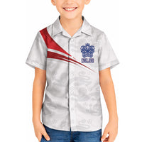 England Football WC2026 Custom Hawaiian Shirt Three Lions - Happy And Glorious