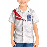 England Football WC2026 Custom Kid Hawaiian Shirt Three Lions - Happy And Glorious