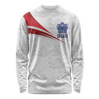 England Football WC2026 Custom Long Sleeve Shirt Three Lions - Happy And Glorious